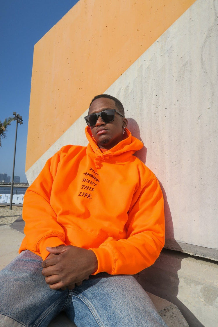 Limited Edition Safety Orange Redline Hoodie - YDWTL